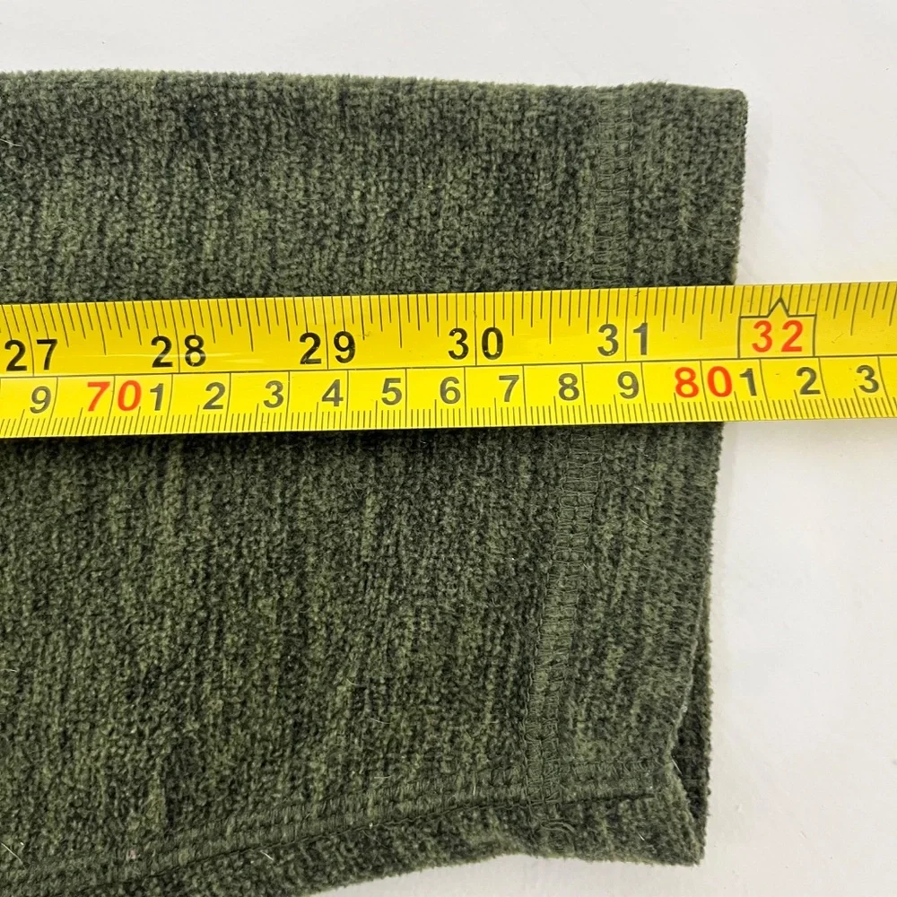 Eddie Bauer Mens XL Quarter Zip Pullover Sweater Green Long Sleeve‎ Outdoor